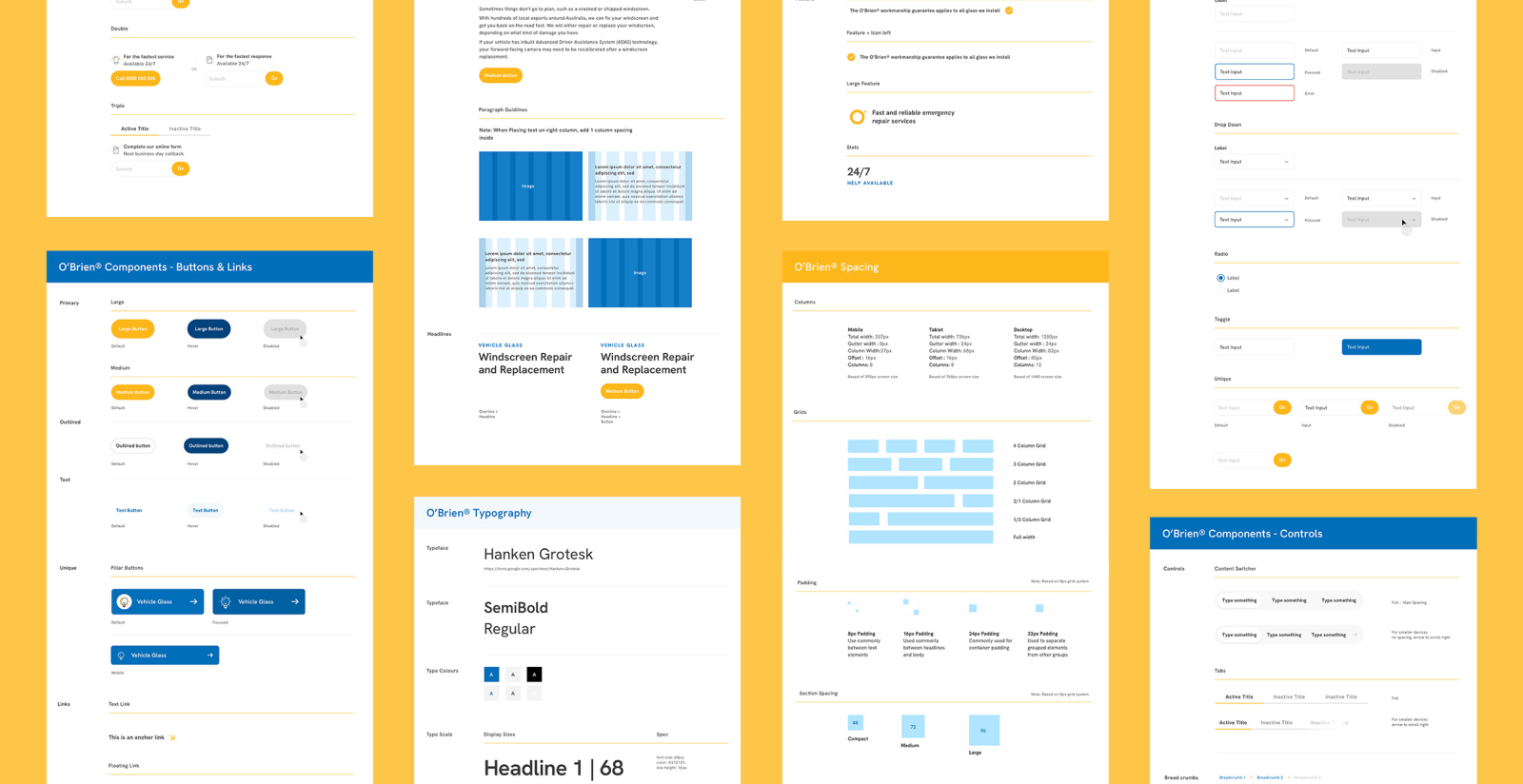 <p>Developing a new <strong>online platform</strong> and design system for O'Brien.</p>